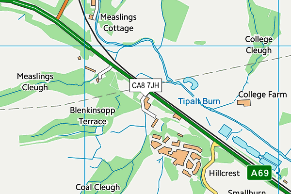 CA8 7JH map - OS VectorMap District (Ordnance Survey)
