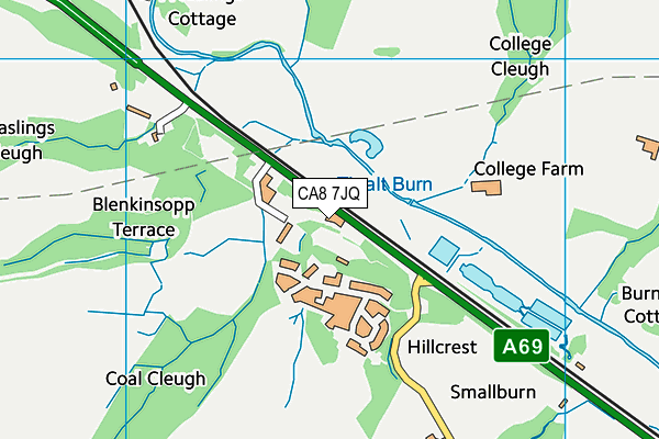 CA8 7JQ map - OS VectorMap District (Ordnance Survey)