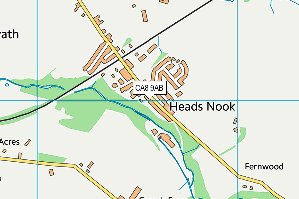 CA8 9AB map - OS VectorMap District (Ordnance Survey)
