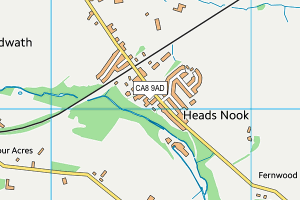 CA8 9AD map - OS VectorMap District (Ordnance Survey)
