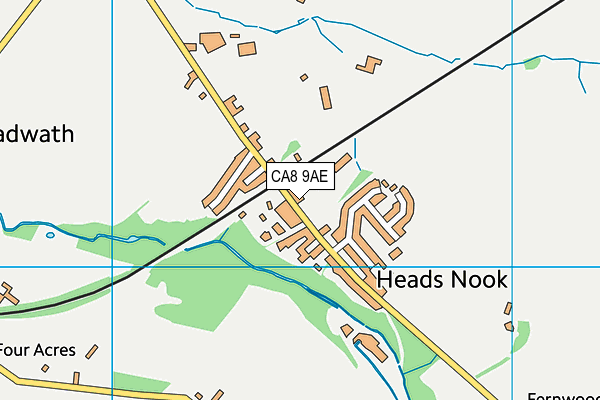 CA8 9AE map - OS VectorMap District (Ordnance Survey)