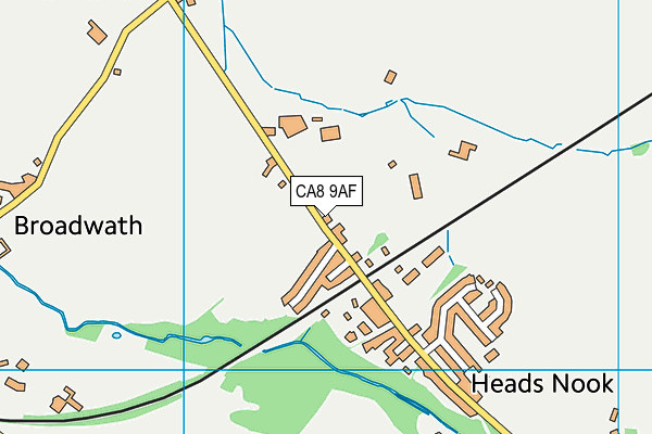 CA8 9AF map - OS VectorMap District (Ordnance Survey)