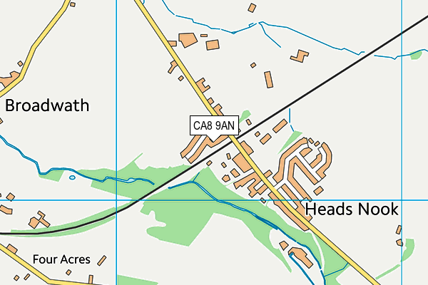 CA8 9AN map - OS VectorMap District (Ordnance Survey)
