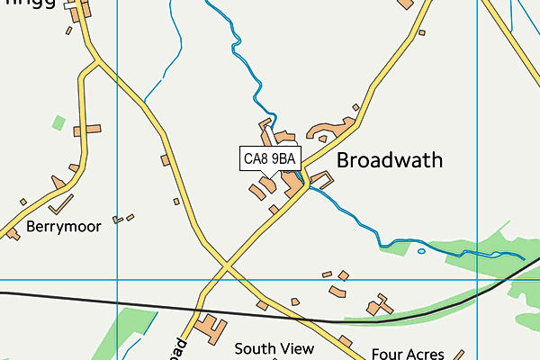 CA8 9BA map - OS VectorMap District (Ordnance Survey)