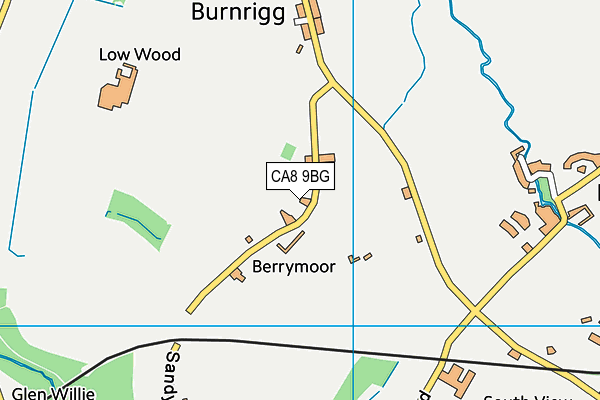 CA8 9BG map - OS VectorMap District (Ordnance Survey)