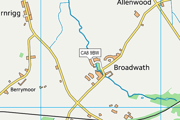 CA8 9BW map - OS VectorMap District (Ordnance Survey)