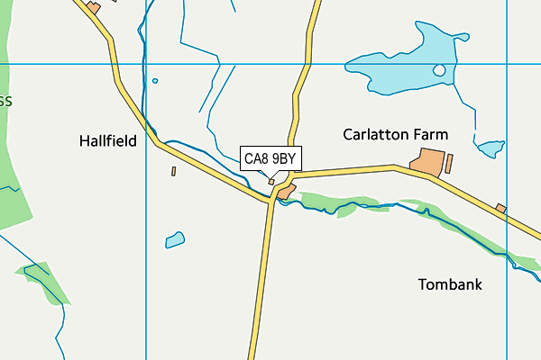 CA8 9BY map - OS VectorMap District (Ordnance Survey)