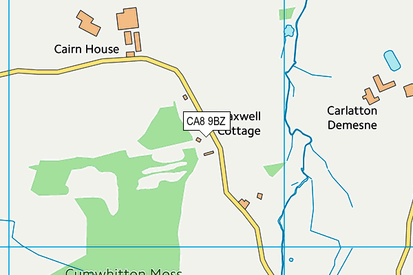 CA8 9BZ map - OS VectorMap District (Ordnance Survey)