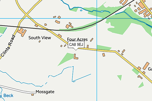 CA8 9EJ map - OS VectorMap District (Ordnance Survey)