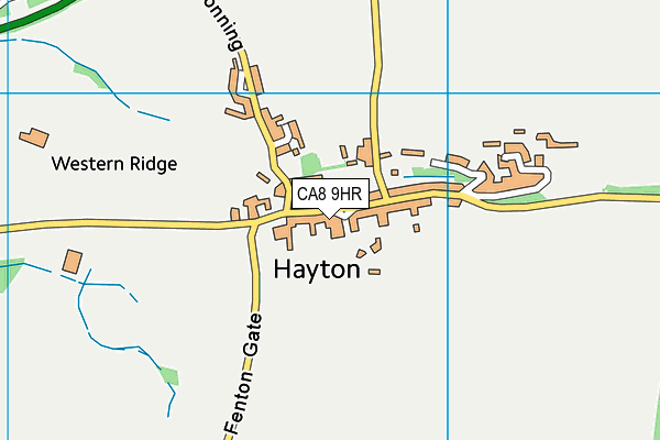 Hayton CofE Primary School map (CA8 9HR) - OS VectorMap District (Ordnance Survey)