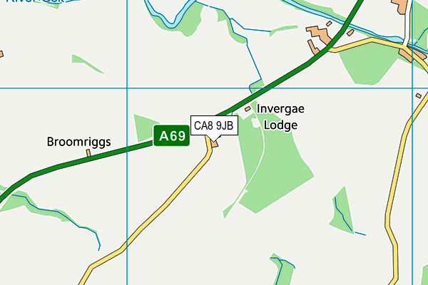 CA8 9JB map - OS VectorMap District (Ordnance Survey)