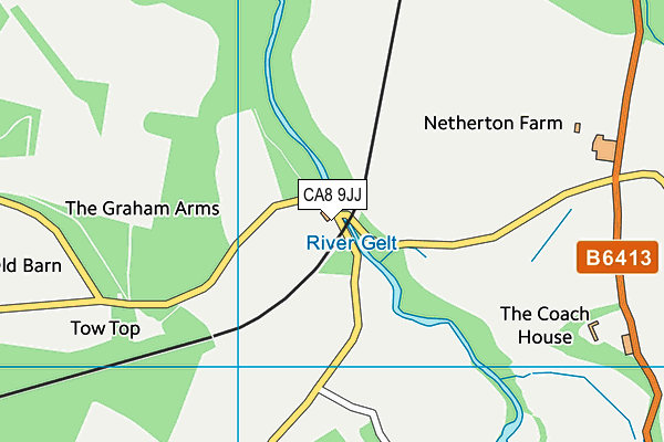 CA8 9JJ map - OS VectorMap District (Ordnance Survey)