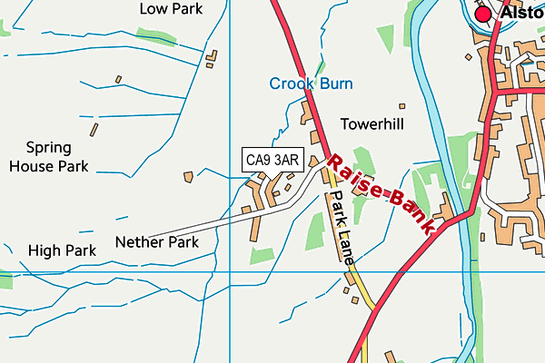 CA9 3AR map - OS VectorMap District (Ordnance Survey)