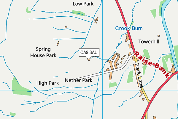 CA9 3AU map - OS VectorMap District (Ordnance Survey)