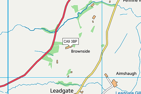 CA9 3BP map - OS VectorMap District (Ordnance Survey)