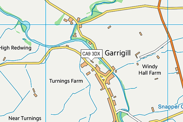 CA9 3DX map - OS VectorMap District (Ordnance Survey)