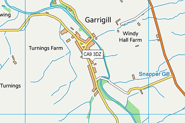 CA9 3DZ map - OS VectorMap District (Ordnance Survey)