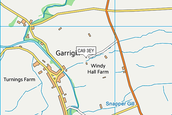 CA9 3EY map - OS VectorMap District (Ordnance Survey)