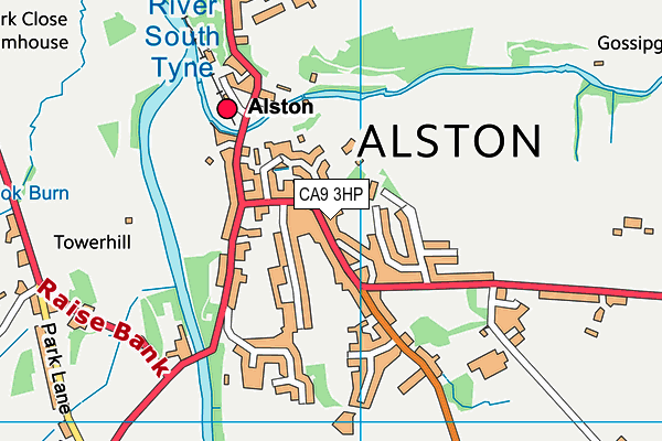 CA9 3HP map - OS VectorMap District (Ordnance Survey)