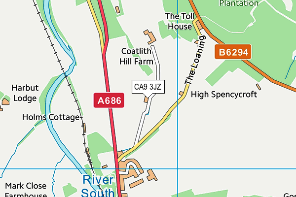 CA9 3JZ map - OS VectorMap District (Ordnance Survey)