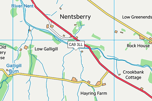 CA9 3LL map - OS VectorMap District (Ordnance Survey)