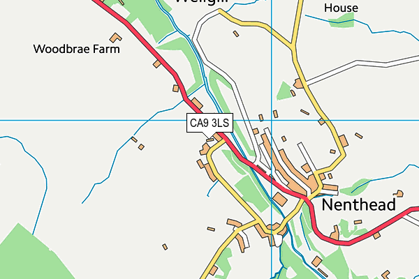 Nenthead Primary School map (CA9 3LS) - OS VectorMap District (Ordnance Survey)