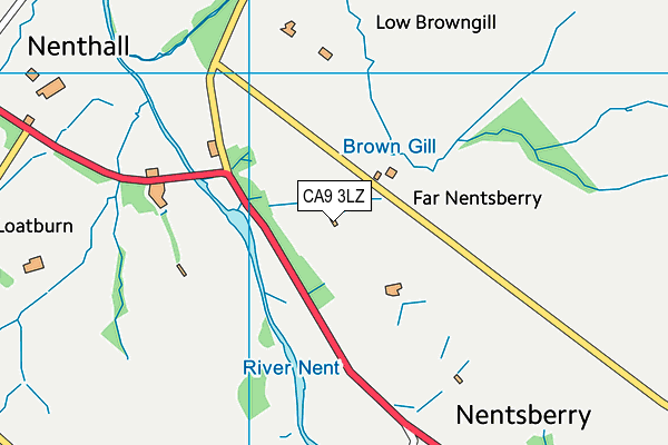 CA9 3LZ map - OS VectorMap District (Ordnance Survey)