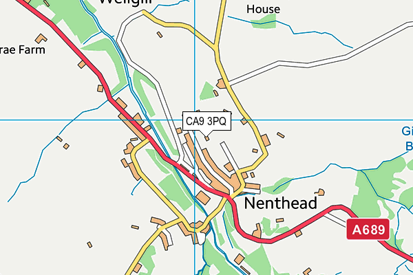 CA9 3PQ map - OS VectorMap District (Ordnance Survey)