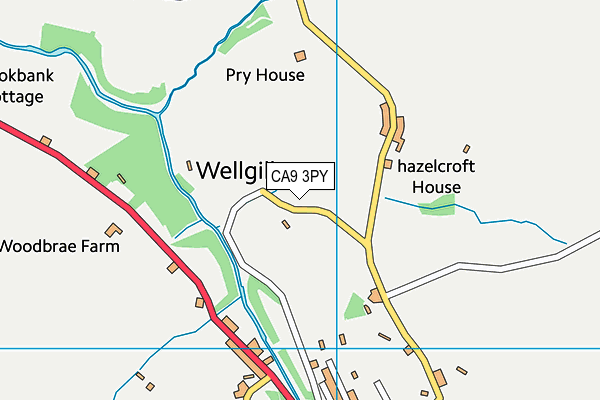 CA9 3PY map - OS VectorMap District (Ordnance Survey)