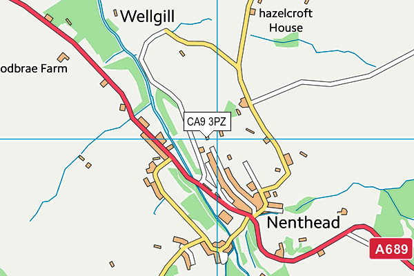 CA9 3PZ map - OS VectorMap District (Ordnance Survey)