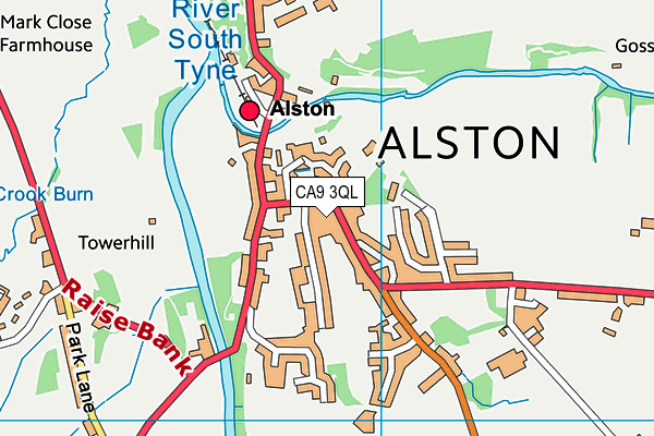 CA9 3QL map - OS VectorMap District (Ordnance Survey)