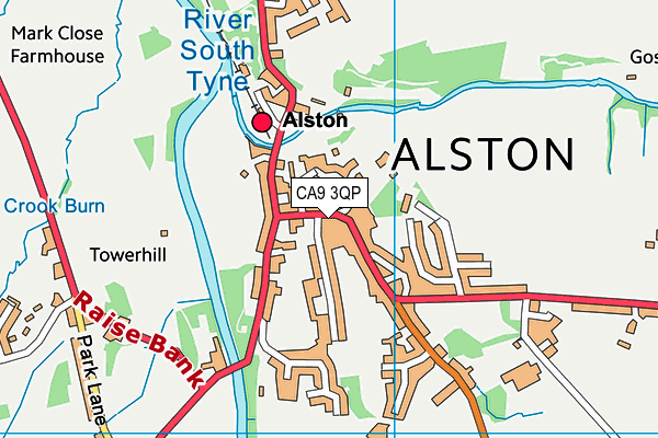 CA9 3QP map - OS VectorMap District (Ordnance Survey)