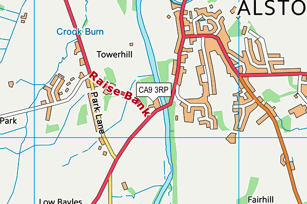 CA9 3RP map - OS VectorMap District (Ordnance Survey)