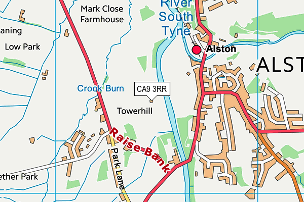 CA9 3RR map - OS VectorMap District (Ordnance Survey)