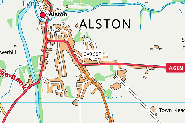 CA9 3SP map - OS VectorMap District (Ordnance Survey)