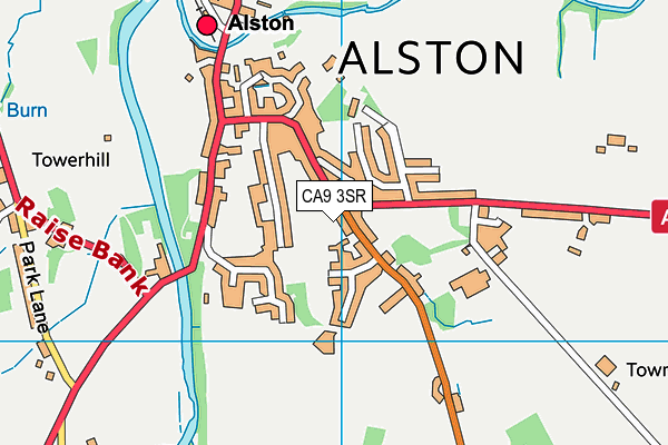 CA9 3SR map - OS VectorMap District (Ordnance Survey)