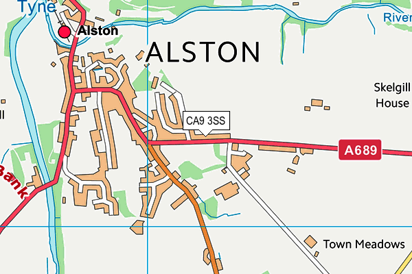 CA9 3SS map - OS VectorMap District (Ordnance Survey)