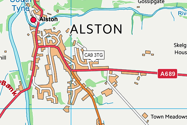 CA9 3TG map - OS VectorMap District (Ordnance Survey)