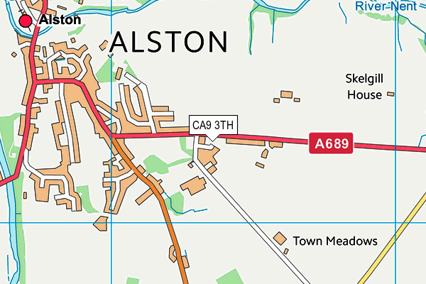 CA9 3TH map - OS VectorMap District (Ordnance Survey)