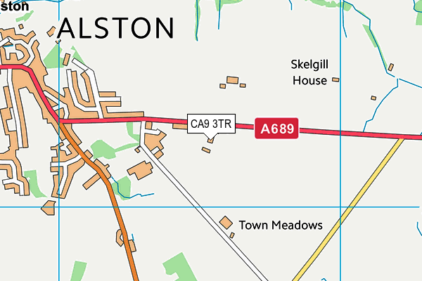 Alston Moor Community Gym (Closed) map (CA9 3TR) - OS VectorMap District (Ordnance Survey)