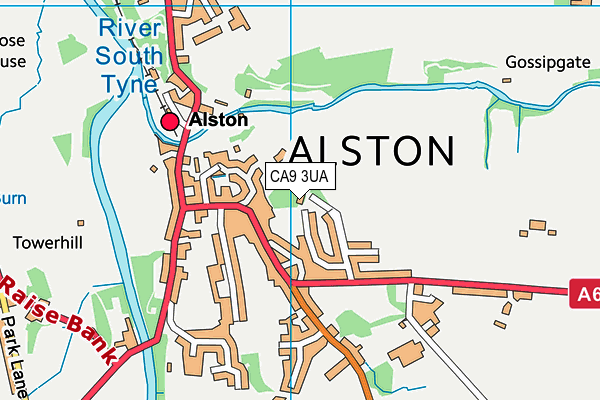 CA9 3UA map - OS VectorMap District (Ordnance Survey)