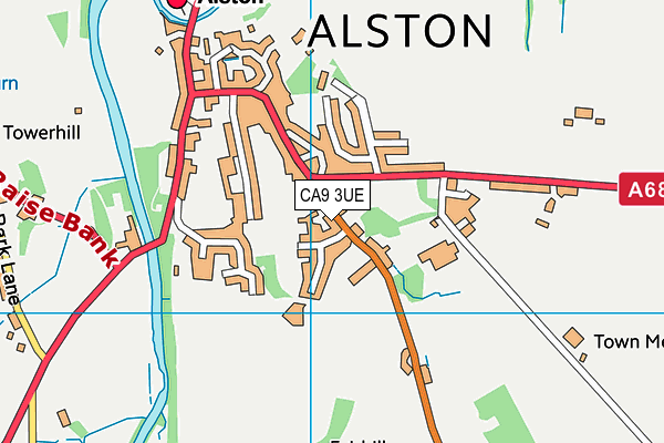 CA9 3UE map - OS VectorMap District (Ordnance Survey)