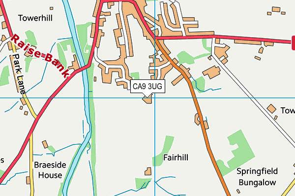 CA9 3UG map - OS VectorMap District (Ordnance Survey)