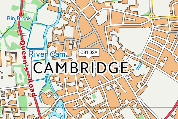 CB1 0SA map - OS VectorMap District (Ordnance Survey)