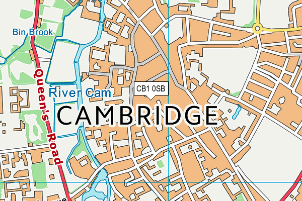 CB1 0SB map - OS VectorMap District (Ordnance Survey)