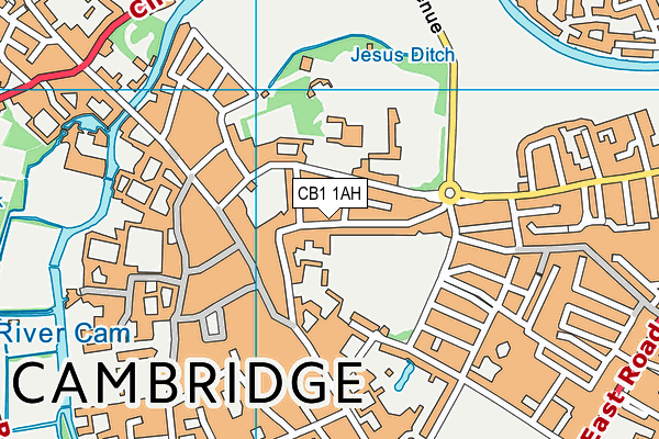 Map of CAMBRIDGE RIVER TOURS LTD at district scale