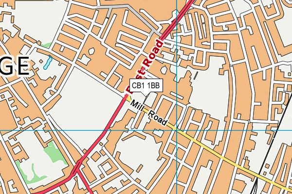CB1 1BB map - OS VectorMap District (Ordnance Survey)