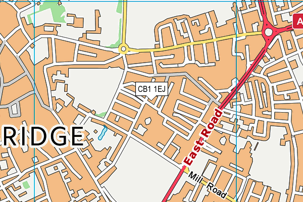 CB1 1EJ map - OS VectorMap District (Ordnance Survey)