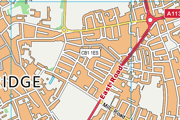 CB1 1ES map - OS VectorMap District (Ordnance Survey)