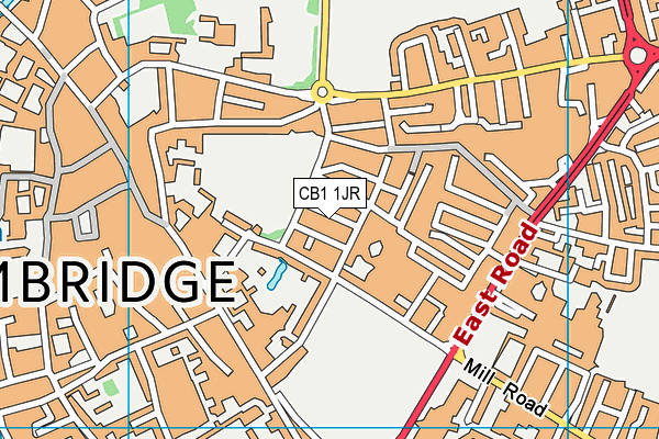 CB1 1JR map - OS VectorMap District (Ordnance Survey)